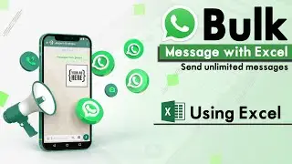 How to send bulk whatsapp without saving contact from excel | unlimited whatsapp message with excel