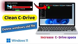 How to Clean C-Drive in Windows 11 | Delete windows. Old file in win 11 | C drive is showing full 🔥
