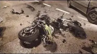 Жесткое МОТО ДТП!!! Moto Crash#1