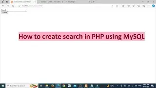 How to create a search page in PHP using MySQL || Bangla version || #RABIULISLAMOfficial