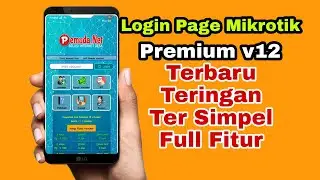 Login Page Mikrotik Premium Terbaru - Full Fitur Ringan Simpel Keren