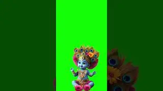 Cute Krishna Janmashtami  green screen | Krishna green screen 2024| Animated Handi green screen 2024