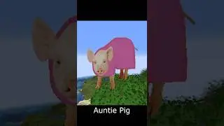 Real Life Peppa Pig Characters with sounds (in Minecraft)