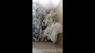 Двухроторный шредер 3Е серия SWTF3080 испытание на биг бегах(ПП)