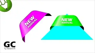 Corner Banner Designing in Coreldraw | 3D Banner Design in Coreldraw | Coreldraw tutorial GC Creativ