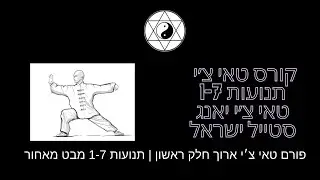 קורס טאי צ'י שיעור שישי | דגשים לביצוע נכון תנועות 9 עד 11
