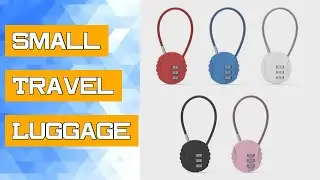 Small Travel Luggage Lock 3 Digit Combination Padlock Small Wire Rope Password Lock Backpacks Gym Sc
