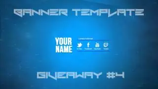 free youtube banner template#4 PSD