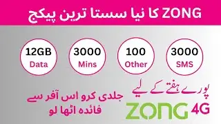 Zong Weekly Internet Package Code 2024 | Zong Apna Shehr Max Offer 