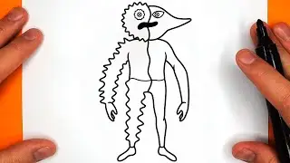COMO DIBUJAR a JESTER | Garten of Banban 4 - paso a paso, fácil y rápido dibujo