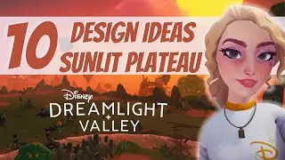 Design Ideas for THE SUNLIT PLATEAU ☀️🦁 // Disney Dreamlight Valley Tips ✨