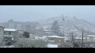 La neige à St Jean de Muzols 07