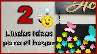 2 GENIALES IDEAS PARA TU HOGAR / Manualidades con reciclaje /  Crafts for the home with recycling