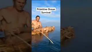 Primitive Kayak Made From Sticks (Ocean Survival)