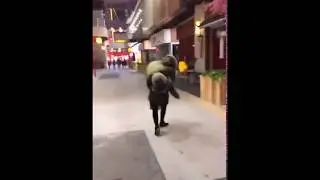 ff lift carry girl ots her friend