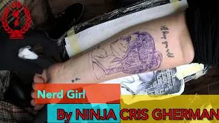 Grey Wash Tattoo video by Ninja The Nerd Cris Gherman $ CGTV