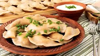 МУКА + КИПЯТОК🥟 Постные  Ржаные вареники с картофелем и грибами 🥟