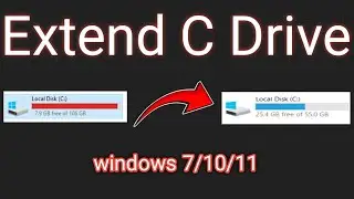 how to increase c drive space| c drive ka space kaise badhaye| C Drive Ke Size Ko Kaise Badhaye