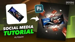 Criando do Zero Manipulação de imagem para redes sociais no PS TOUCH | Diamante Negro Tutorial