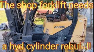 The shop forklift needs some repairs