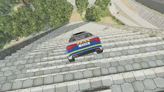 Cars vs Stairs | Stairs Jumps Down | BeamNG.Drive