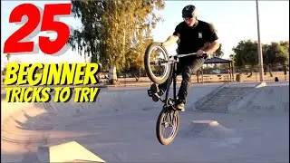 25 BEGINNER BMX TRICKS!