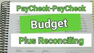 PayCheck to Paycheck Budget | Set Up & Reconciling | October 2018