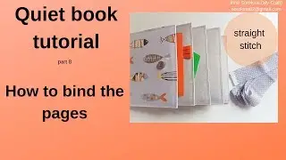 Quiet book tutorial #8 How to bind the pages