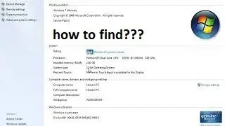 How to find specification of Computer/Laptop (Windows 7)