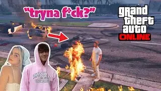 Playing GTA V with my GIRLFRIEND! Getting Her Ready For Her First Robbery! HILARIOUS MOMENTS!