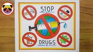 International Day Against Drug Abuse Drawing / International Day Against Drug Abuse poster Drawing