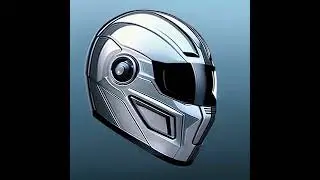 Minimalist Motorcycle Helmet Concept: A Design Portfolio Showcase