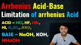 #arrhenius acid #base theory || Acid HCl, HF, HI || Base NaOH, KOH, NH4OH