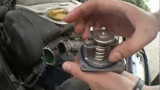 Changing thermostat (Opel Vectra b X16XEL)