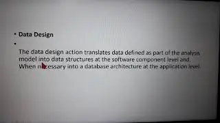 Data design in Software Engineering