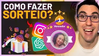COMO FAZER QUALQUER SORTEIO? NOVO MÉTODO | INSTAGRAM | DE GRAÇA E SEM LIMITE DE USO! CHATGPT