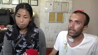Kendisini böbreğiyle hayata bağlayan Japon eşinin ellerini öptü