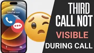 third call not visible during call in Android mobile ?