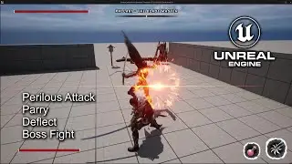 Unreal My Dark Souls Sekiro Game Devlog 8 - Perilous Attack / Deflect / Parry / Boss Fight