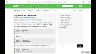 Python Function: SQL Order By