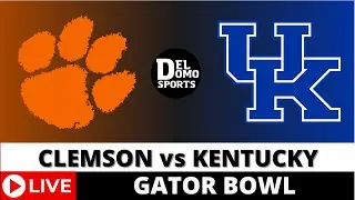 CLEMSON VS KENTUCKY LIVE - NCAAF Gator Bowl Game Score Dec 29, 2023