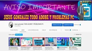 AVISO PARA LA GENTE DEL CANAL !SE LO MERECEN !
