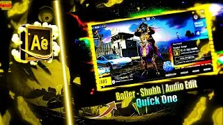 Baller - Shubh | Audio Edit | 🥶🔥 | PUBG MOBILE LOBBY EDIT| Quick One !!