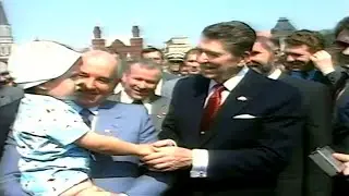☮️ Мир, дружба, разоружение! Вместе полетим на Марс! Михаил Горбачёв и Рональд Рейган в Москве. 1988