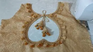 Model Blouse Back neck design | घर पर ही बनाएं | Cutting and stitching | Heart Neck Blouse design |