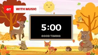 5 Minute Fall Timer with Calming Music for Kids!