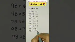 Table trick #trending #shortvideo @RankersGurukul @RWACivilServices #reasoningtricks #cgl