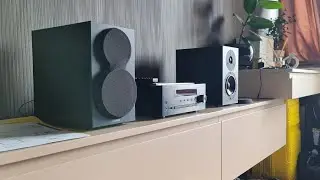 Hi-Fi system Yamaha CRX-N470. Sound test.