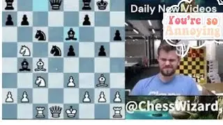 Magnus Carlsen annoyed. Too many book moves by opponent