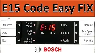 Dishwasher E 15 code Bosch Neff Siemens - EASY Fix!